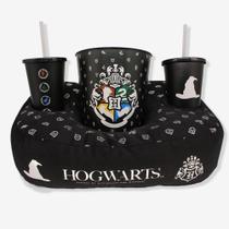 Kit Almofada Porta Pipoca Hogwarts - Pillowtex