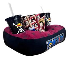 Kit Almofada Porta Pipoca Zonacriativa One Piece