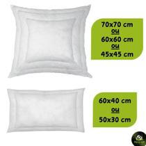 Kit Almofada Refil Enchimento Silicone Quebra Rim Quebra Costela 45x45 60x60 70x70 60x40 30x50 Kit Almofada Refil Enchimento Silicone Quebra Rim Quebra Costela 45x45 60x60 70x70 60x40 30x50
