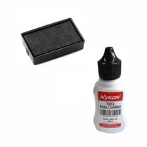 Kit Almofada + Tinta Para Carimbo Automatico Autoentintado Kit Almofada + Tinta Para Carimbo Automatico Autoentintado