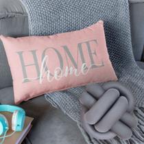 kit Almofadas Baguete Cheia Decorativa + Almofada De Nozinho Love Home com Zíper Enchimento Silicone kit Almofadas Baguete Cheia Decorativa + Almofada De Nozinho Love Home com Zíper Enchimento Silicone