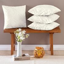 Kit Almofadas Cheias 45cm x 45cm 04 Aveline Peças Off White