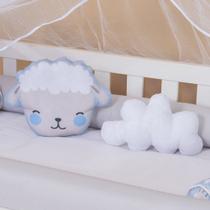 Kit Almofadas Decorativas Infantil Ovelhinha Azul