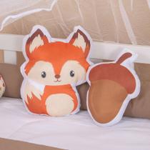 Kit Almofadas Decorativas Infantil Raposinha Laranja