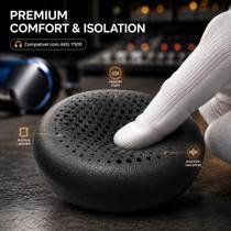 Kit Almofadas Ear Pads Compatível com AKG Y500 Protetor De Ouvido Espuma Interna Macia Par De Peças