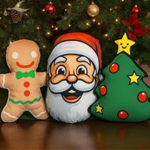 Kit Almofadas Natalinas 3 Almofadas de Natal Decorativas Decoração De Natal