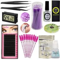 Kit Alongamento de Cilios Material completo para extensão de Cílios - Kalon Nails