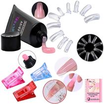 Kit Alongamento Polygel Gel Unhas 03 Presilhas Tutorial Nail