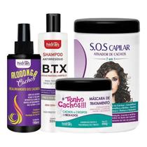 Kit Alooonga Cachos + Shampoo + Masc. de Tratamento + Cr. de Pentear 1kg