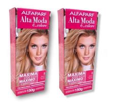 Kit Alta Moda 8.0 Louro Claro Coloração Creme (2 unidades) Alfaparf