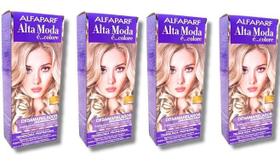 Kit Alta Moda Desamarelador Tratamento Matizador (4 unidades) Alfaparf Kit Alta Moda Desamarelador Tratamento Matizador (4 unidades) Alfaparf