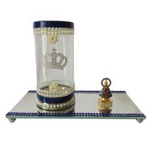 Kit Altar Porta Vela Escultura Nossa Senhora Aparecida