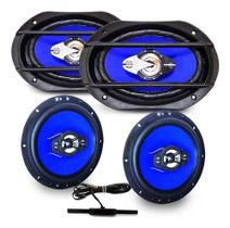 Kit Alto Auto Falantes Orion 6x9 + 6 Pol 220w + Antena Fm/am