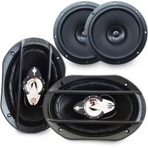 Kit Alto Auto Falantes Prime 6x9 E 6 Pol Combo 280w Rms