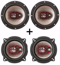 Kit Alto Falante 6 E 5 Bravox 200W Rms Chevrolet Agile Todos