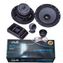 Kit Alto Falante Automotivo 2 Vias 6,5 Polegadas 80W RMS Com Tweeters e Crossover Kit Alto Falante Automotivo 2 Vias 6,5 Polegadas 80W RMS Com Tweeters e Crossover