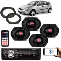 Kit Alto Falante Focus Até 2008 5X7 Pol 240W + Radio KF.075R