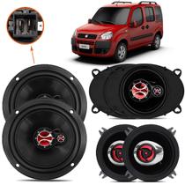 Kit Alto Falante Foxer Doblo Completo 6 Peças 360W - KF.043