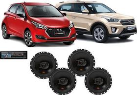 Kit Alto Falante Jbl Hyundai Creta Hb20 220wrms + Rádio Bt Kit Alto Falante Jbl Hyundai Creta Hb20 220wrms + Rádio Bt