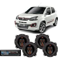 Kit Alto Falante Jbl Original Fiat Uno 320wrms + Rádio Bt