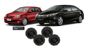 Kit Alto Falante Jbltoyota Corolla Etios 220wrms + Rádio Bt