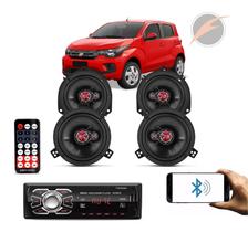 Kit Alto Falante Mobi 6 E 5 Pol 240W+ Radio MP3 - KF.041R