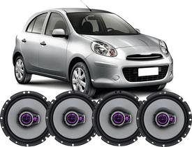 Kit Alto Falante Pioneer Original Nissan March 6pol 200w 4 P