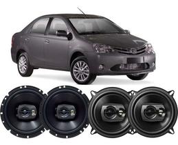 Kit Alto Falante Pioneer Original Toyota Etios 240w 6 E 5