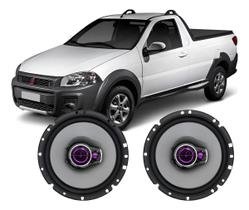Kit Alto Falante Pioneer Porta Dianteira Fiat Strada 100w Preto