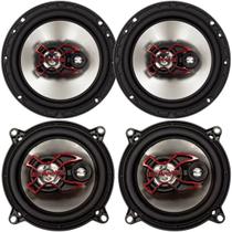 Kit Alto Falante Porta Dianteira E Traseira Bravox 200w Auto