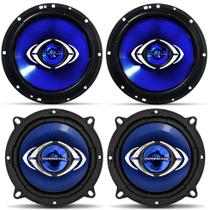 Kit Alto Falante Porta Dianteira e Traseira Hurricane 260W RMS