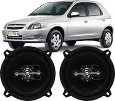 Kit Alto Falante Porta Dianteiro Leson 140wrms Par Gm Celta Preto