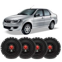 Kit Alto Falante Porta Fiat Siena 6 Pol Bomber Bbr 200w