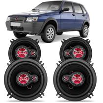 Kit Alto Falante Uno 1991 A 2013 4" E 5" 200W RMS 4 Ohms Triaxial Original Foxer KF.033