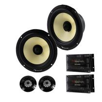 Kit Alto-Falantes 2 Vias Alto Falantes 6,5 Polegadas com Tweeters e Crossovers - Nakamichi