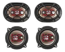 Kit Alto Falantes Bravox 6x9 E 5 240w Rms Falantes Bravox Preto