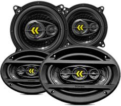 Kit Alto Falantes Bravox Revo 5 Pol + Revo 6x9 Pol 340w rms