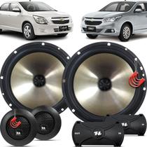 Kit Alto Falantes Dianteiros Chevrolet Cobalt 2011 até 2020 - Hurricane Platino Duas Vias 320w Kit Alto Falantes Dianteiros Chevrolet Cobalt 2011 até 2020 - Hurricane Platino Duas Vias 320w