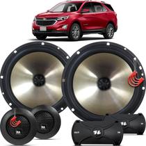 Kit Alto Falantes Dianteiros Chevrolet Equinox 2017 Até 2021 - Hurricane Platino Duas Vias 320w Kit Alto Falantes Dianteiros Chevrolet Equinox 2017 Até 2021 - Hurricane Platino Duas Vias 320w