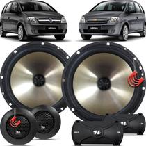 Kit Alto Falantes Dianteiros Chevrolet Meriva 2002 até 2012 - Hurricane Platino Duas Vias 320w