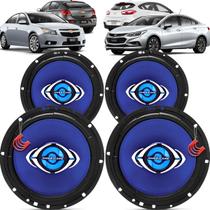 Kit Alto Falantes Dianteiros e Traseiros Chevrolet Cruze 2013 até 2021 - Hurricane Class 520w