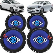 Kit Alto Falantes Dianteiros e Traseiros Chevrolet Joy 2020 Até 2021 - Hurricane Class 520w