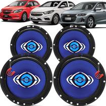 Kit Alto Falantes Dianteiros e Traseiros Chevrolet Onix 2013 até 2021 - Hurricane Class 520w