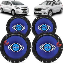 Kit Alto Falantes Dianteiros e Traseiros Chevrolet Spin 2013 até 2020 - Hurricane Class 520w