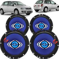 Kit Alto Falantes Dianteiros e Traseiros Fiat Stilo 2002 até 2012 - Hurricane Class 520w