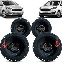 Kit Alto Falantes Dianteiros e Traseiros Ford Ka Hatch e Sedan 2014 até 2021 - Hurricane Aurum 480w