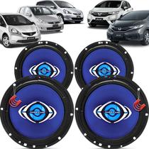 Kit Alto Falantes Dianteiros e Traseiros Honda Fit 2004 até 2021 - Hurricane Class 520w Kit Alto Falantes Dianteiros e Traseiros Honda Fit 2004 até 2021 - Hurricane Class 520w