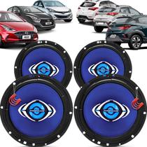 Kit Alto Falantes Dianteiros e Traseiros Hyundai HB20 HB20X 2012 até 2022 - Hurricane Class 520w