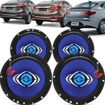 Kit Alto Falantes Dianteiros e Traseiros Hyundai HB20S 2012 até 2022 - Hurricane Class 520w