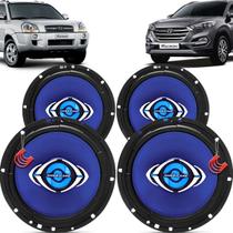 Kit Alto Falantes Dianteiros e Traseiros Hyundai Tucson 2005 até 2022 - Hurricane Class 520w Kit Alto Falantes Dianteiros e Traseiros Hyundai Tucson 2005 até 2022 - Hurricane Class 520w